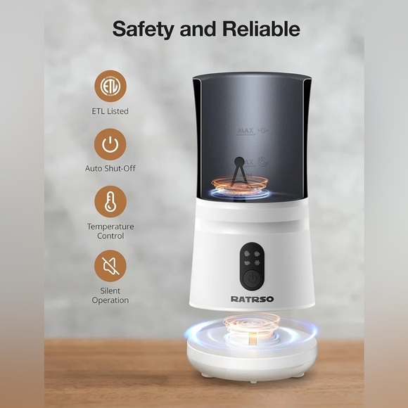 ELECTRIC MILK FROTHER WITH TWO WHISKS - 4-IN-1 MULTIFUNCTION FOR HOT COLD FROTH - Picture 8 of 17